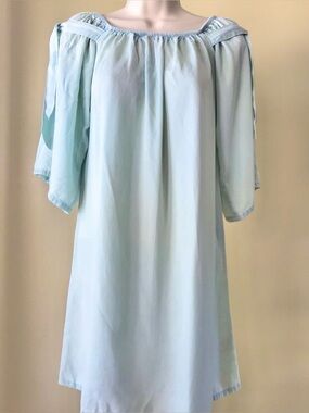 Cupcakes & Cashmere Blue Sora Shift Dress Size S